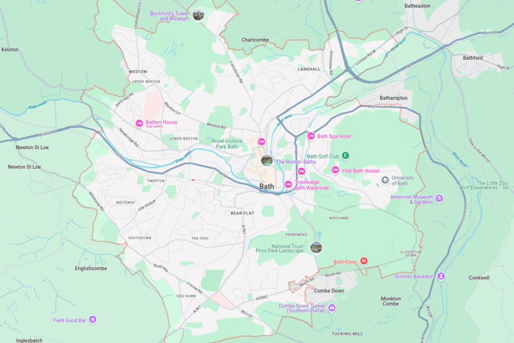 Map of Bath
